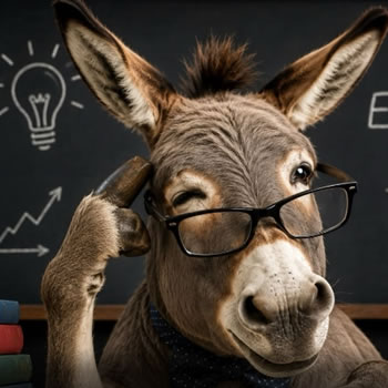 Por que burros são associados a pessoas que não são inteligentes?