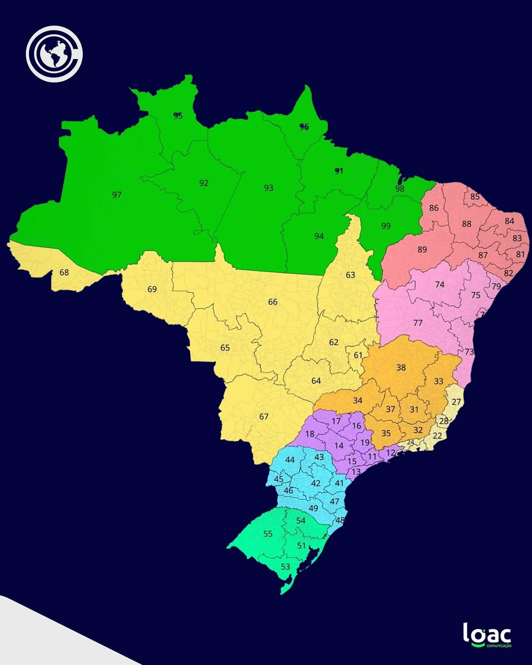 ddd no brasil