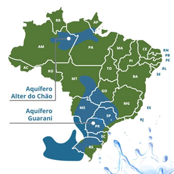 Brasil abriga os dois maiores aquíferos do mundo